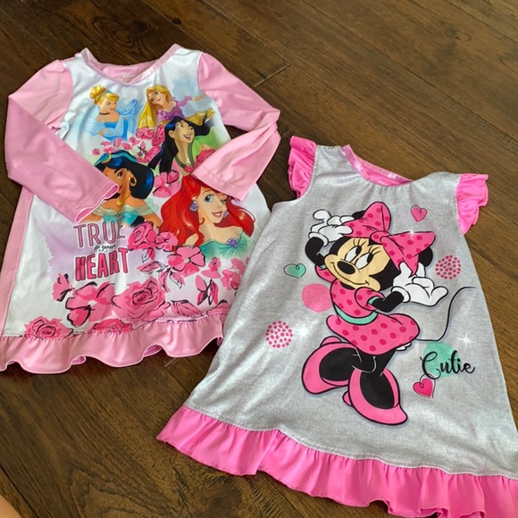 Disney nightgowns. Set of 2. Size 3/4
